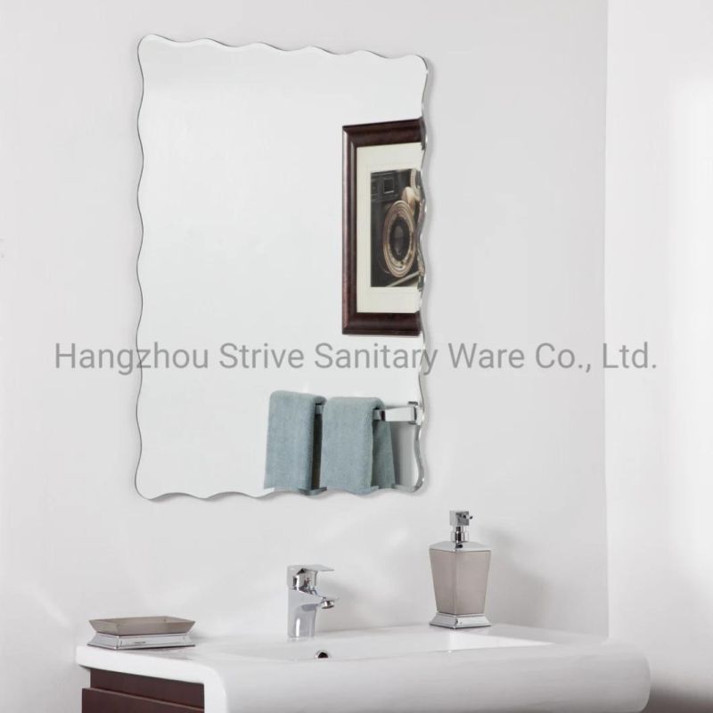 Modern Bathroom Mirror Factory Wholesale Silver Frameless Glass Wall Mirror