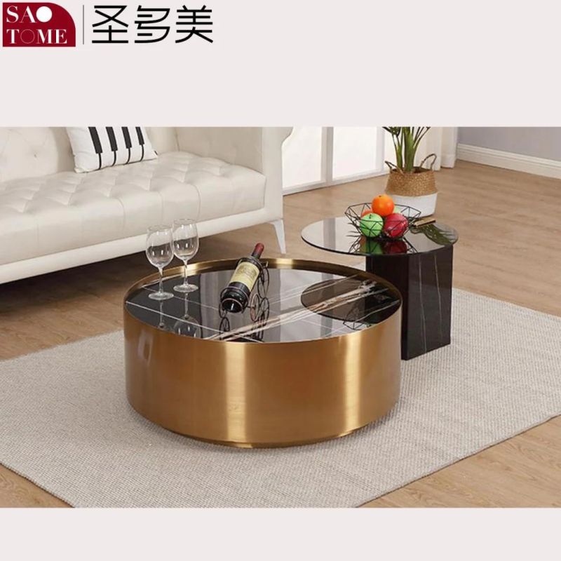 Modern Hotel Home Living Room Furniture Slate Square Coffee Table