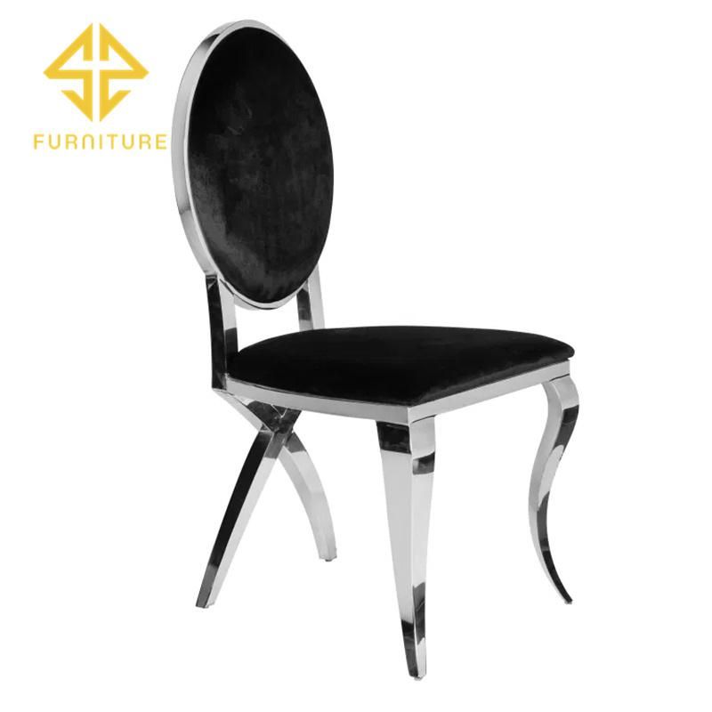 Modern Hotel Event Furniture Gold Stainless Steel Classic Wedding Dining Chair