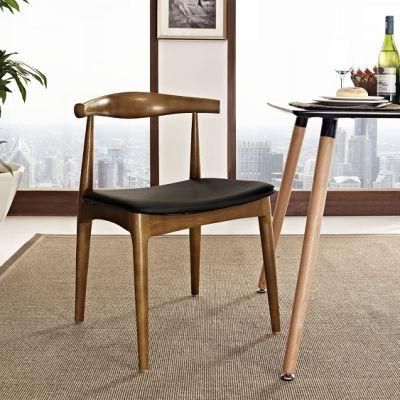 Modern Minimalist Dining Chair Solid Wooden Chair Coffee Shop Dessert Shop Table and Chair Combination Home Horn Chair