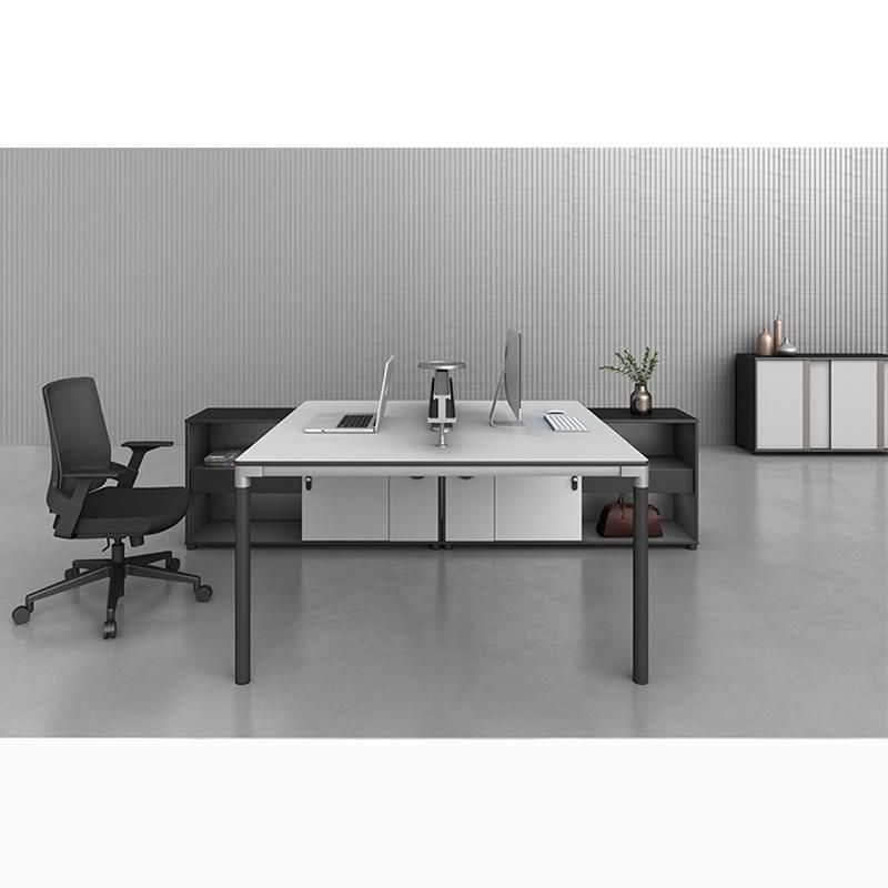 High Quality Melamine Modern Two Seats Office Workstation Office Desk