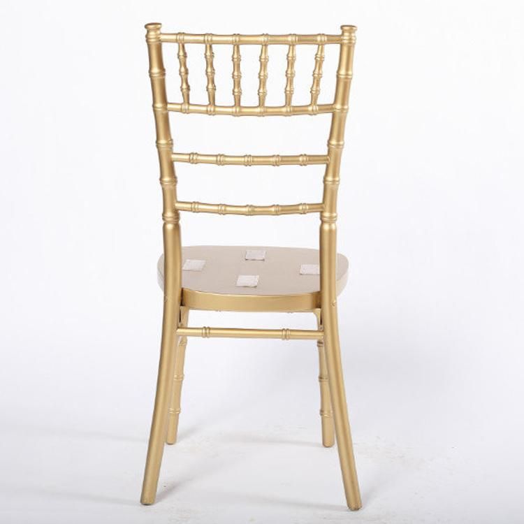 Hotsale Solid Wood Gold Color Chiavari Chair for Rental