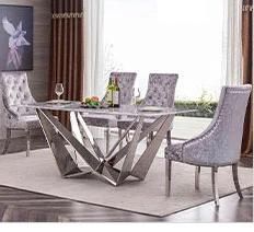 French Design Simplicity Modern Restaurant Kitchen Dining Table Set