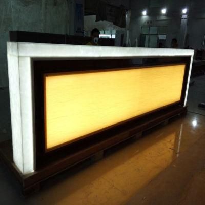 Modern Home Mini Bar Counter for Sale, Small Translucent LED Bar Counter Top Counter