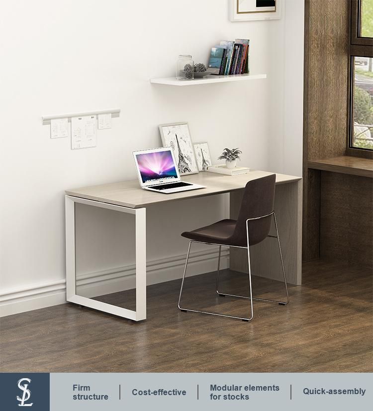 Modern Design Melamine Wood Home Office Furniture Straight Desk