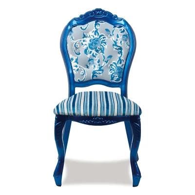 Hotel Modern Aluminum Fabric Wedding Banquet Dining Chair