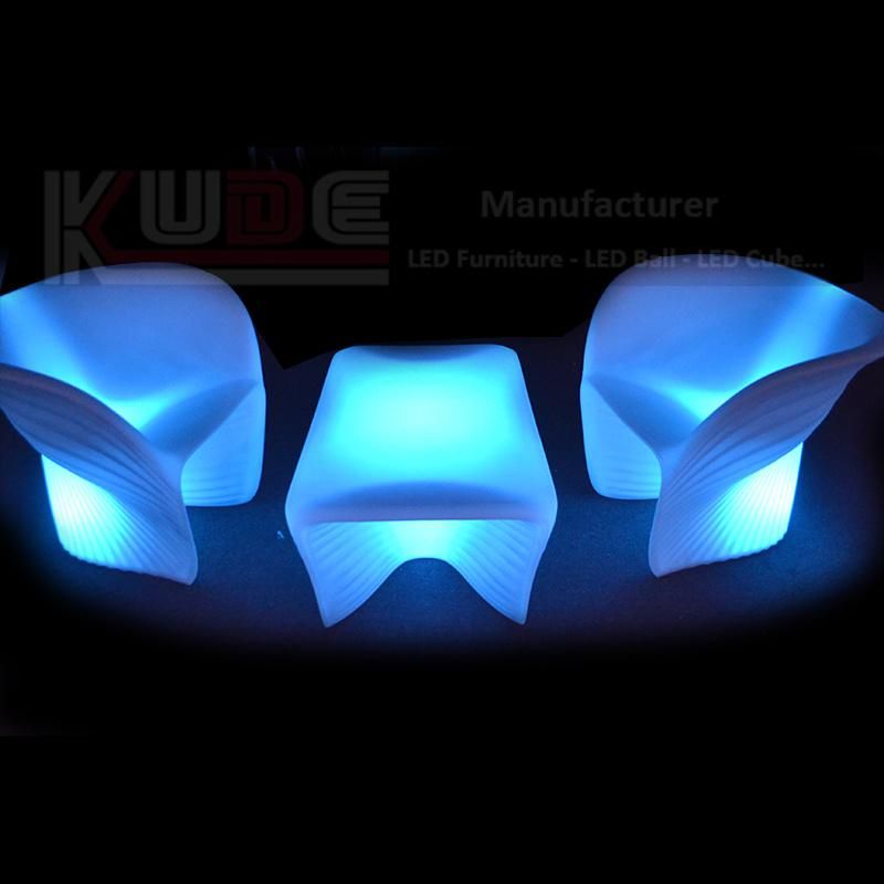 Color LED Chair and Table LED Furniture for Hotel Bar