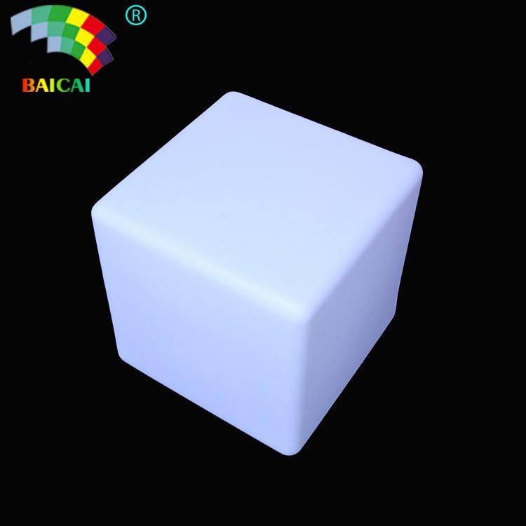 PE Material for Bar Party Wedding Event LED Plastic Cube Chair