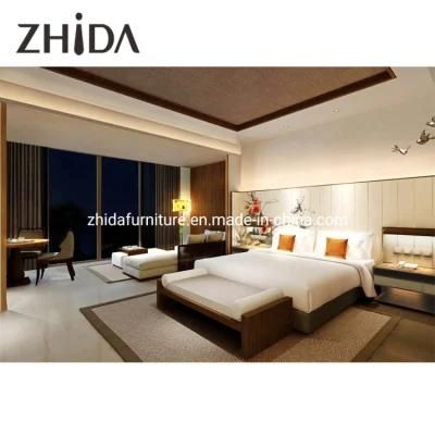 Modern Style Living Room Sectional Sofa Vacation Hotel Furniture Apartment Bedroom Furniture Set King Size Double Bed with LED Headboard Wall