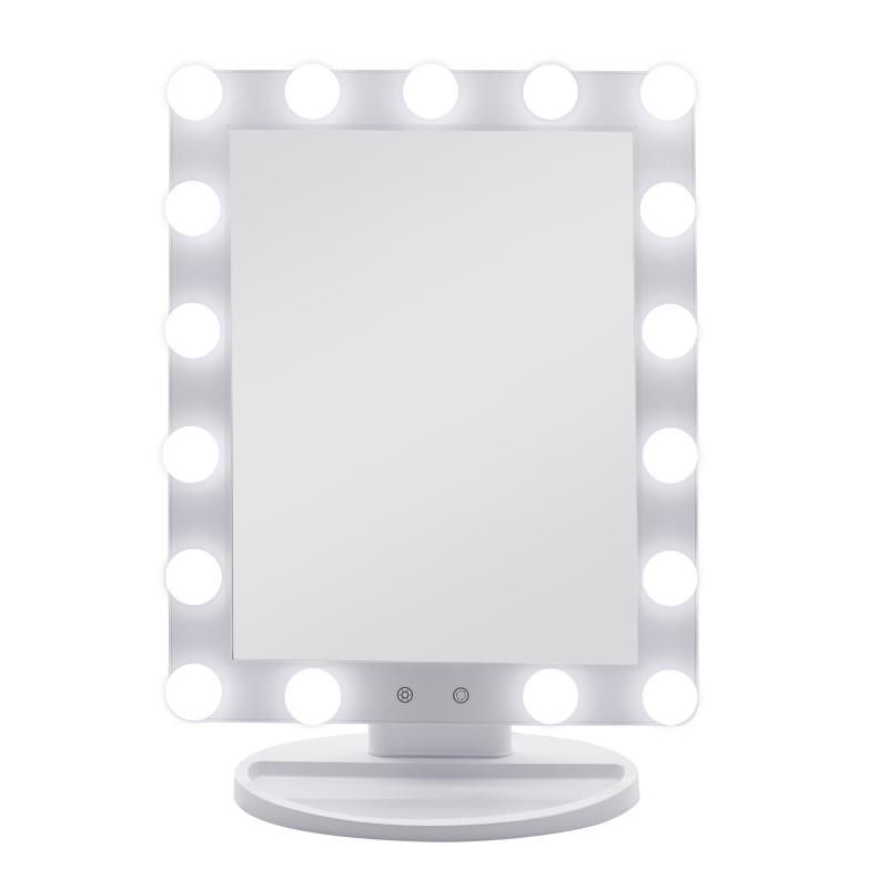 Home Decoration Makeup Tool New Items Glass Furniture Bling LED Mirror for Beauty Salon