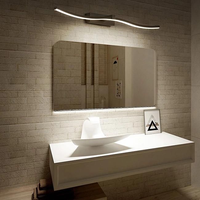 4mm Silver Mirror Aluminum Structure CE Approved Accessories LED Mirror for Bathroom Wall Mount