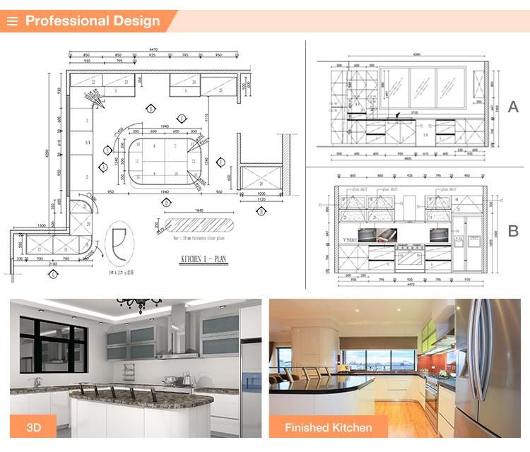 Show Room Modern Design Modular Kitchen Cabinet Furniture with Lacquer Door Panels