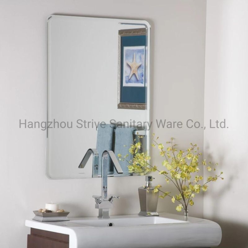 Modern Bathroom Mirror Factory Wholesale Silver Frameless Glass Wall Mirror