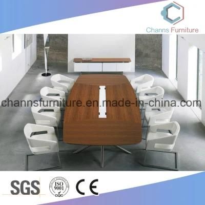 Modern Metal Frame Wood Table Meeting Desk Office Furniture