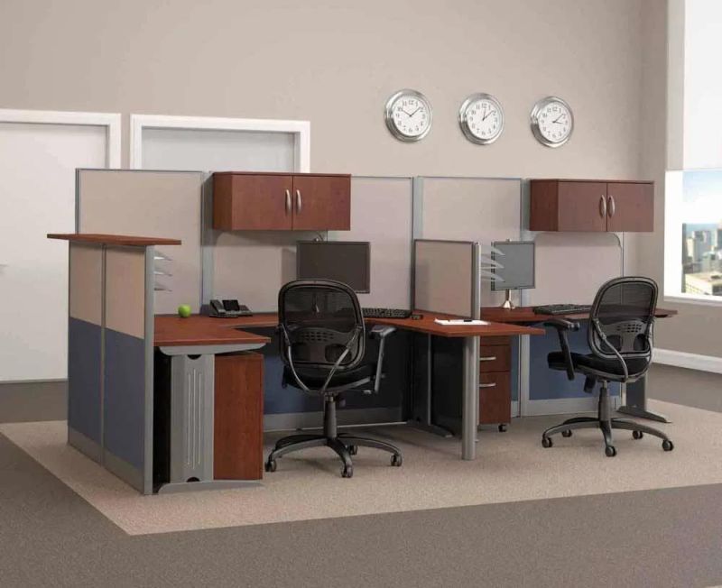 Modular Easy Assemble Partition Cubicle Design Open Workstation Table