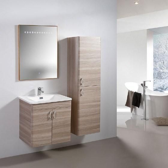 China Factory Wholesale Plywood Bathroom Cabinet with Side Cabinet