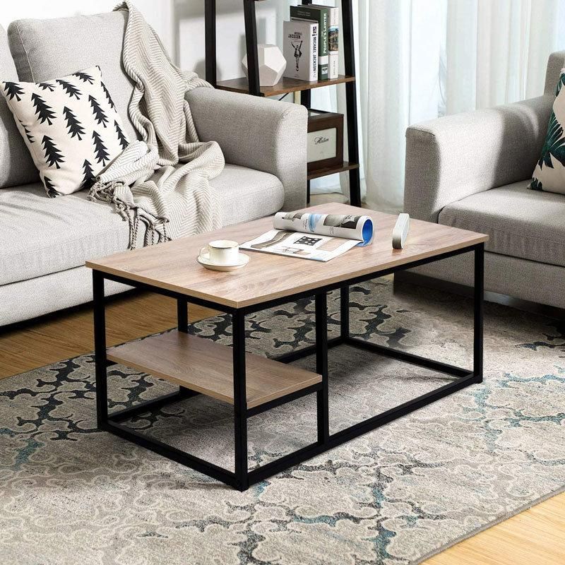 Rectangle Beech Wood Color Living Room Table