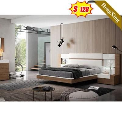 Nordic Modern Newest Design King Size Custom Home Furniture Bedroom Set Storage Bed