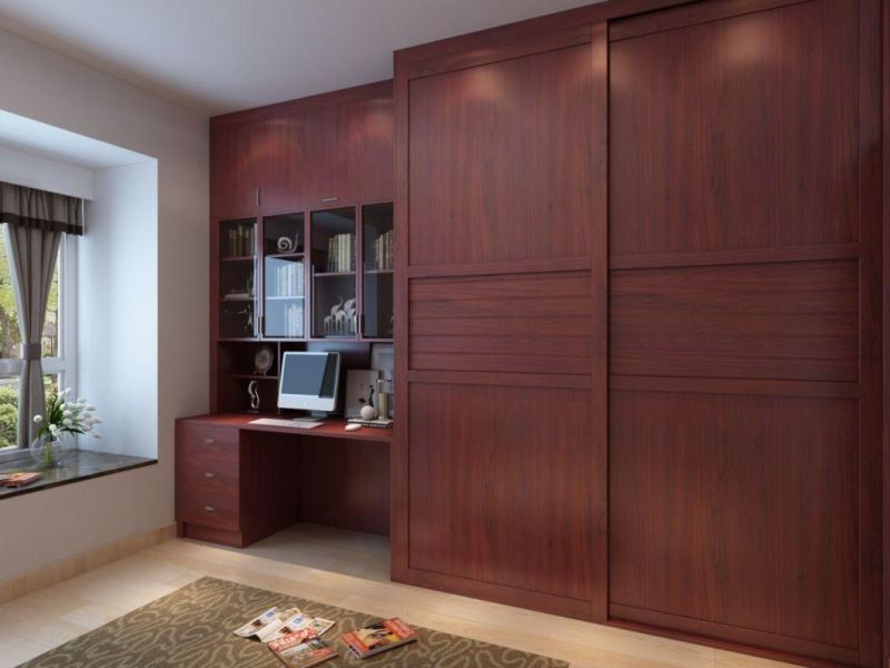 Wholesale Bedroom Furniture Wood Wardrobe in Optional Cabinet Color