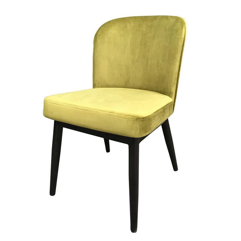 Hot Sale Modern Hotel Furniture Restaurant Furniture Velvet Golden Dining Chair