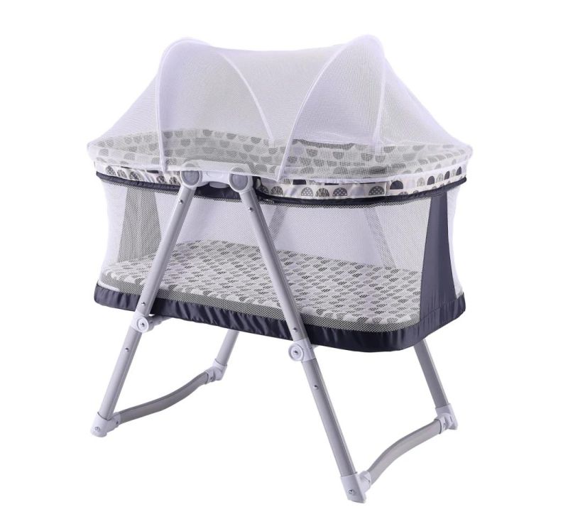 Portable Baby Sleeping Bed Luxury Design Easy Folding with Mosquito Net Cradle