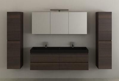 2022 New Design Wall Mounted Cabinet Bathroom Furniture with Ceramic Countertop