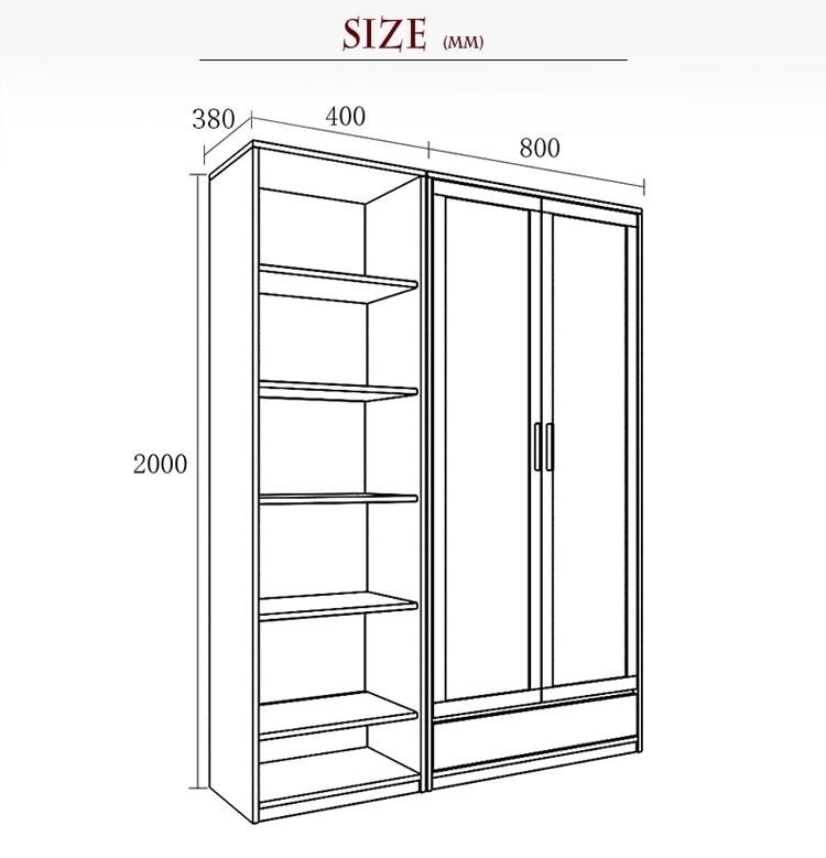 Modern Office Furniture with Glass Doors High Office Wooden Filling Cabinet with Bookcases