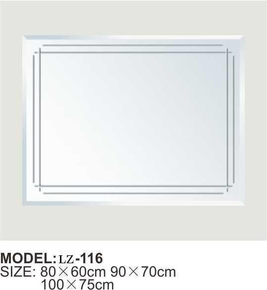 New Rectangle Mirror Home Wall Mounted Bathroom (LZ-116)