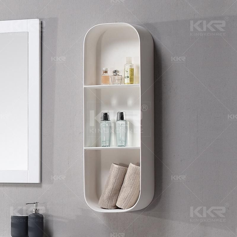 Wall Mounted Shelf Bathroom Fake Stone Floating Bathroom Rack Stone Shelves