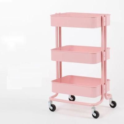 Design Ideas Black White Kitchen Cartoon Cart Trolley on Wheels