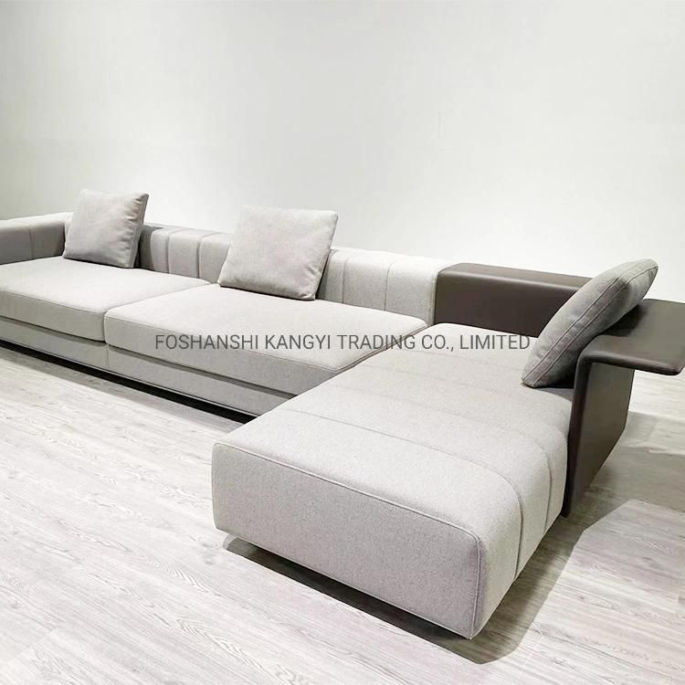 Italian Living Room Sofas Fabric L Shape Sofa Set Furniture Modern Hotel Sectional Sofa Furniture