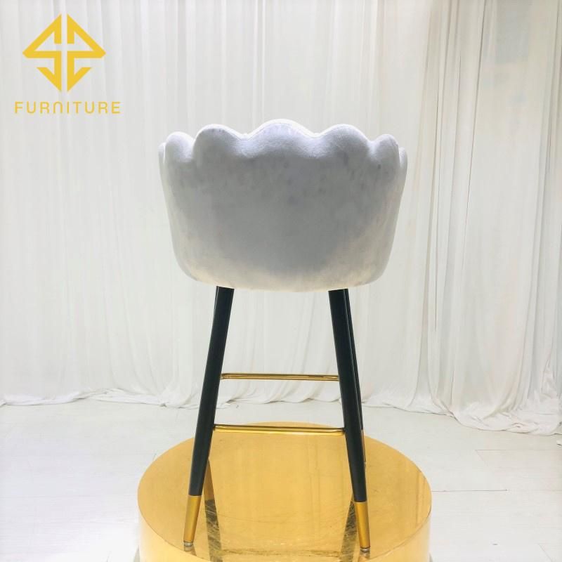 Commercial-Grade Banquet Event Upholested Bar Stool with Wooden Legs