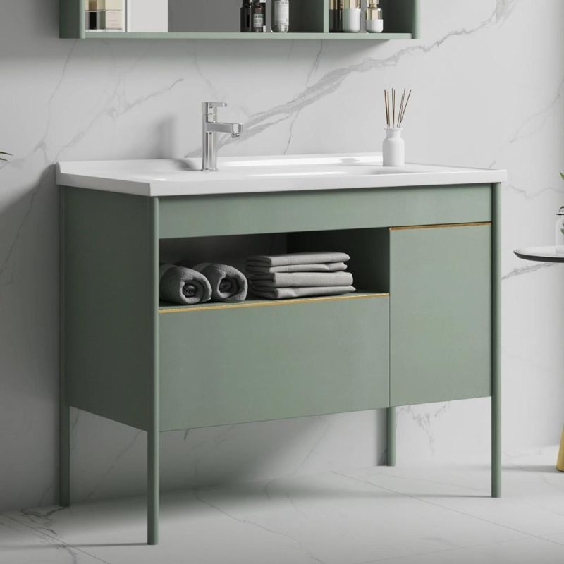 Modern Design Plywood Bathroom Cabinets Furniture with Mirror