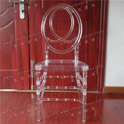 Durable Resin Clear Crystal Plastic Phoenix Chair Transparent Hc-P15