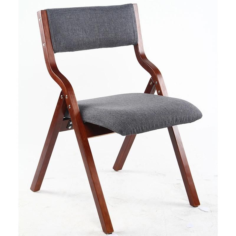 High Quality Folding Chair Furniture with Wood Leg