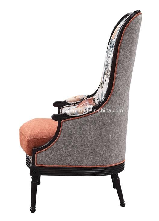 Chinese Style High Back Hotel Decoration Living Room Chair