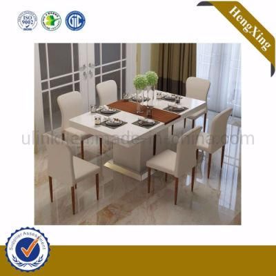 Rectangle Home Wooden Modern Set High Performance Fixed Dining Table