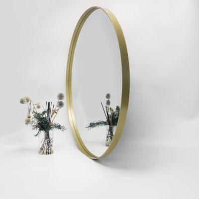 Metal Iron Deep Frame Mirror for Modern Home Decoration Luxury Interior Bathroom Entryway