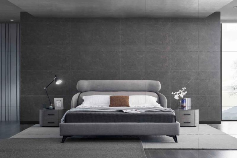 Top Selling Monza Bed with Metal Headboard for Modern Bedroom Furniture King Bed