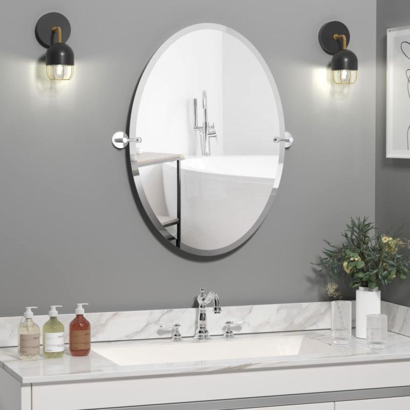 Grey, Green UL, cUL, CE Unique Design Frameless Bathroom Mirror