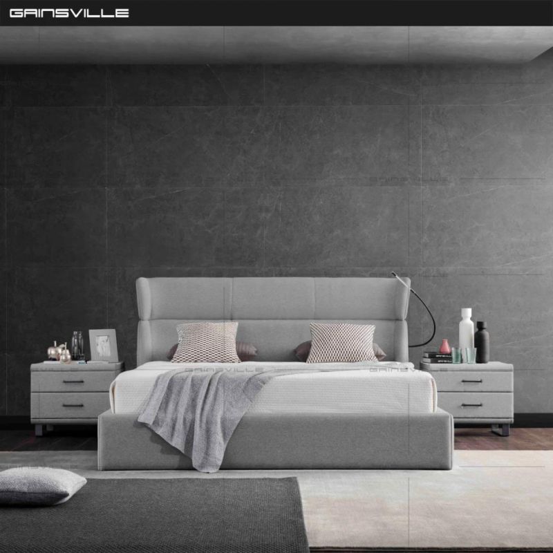 Hot Sale Modern Simple Design Bedroom Bed with Compeleted Set Gc1717