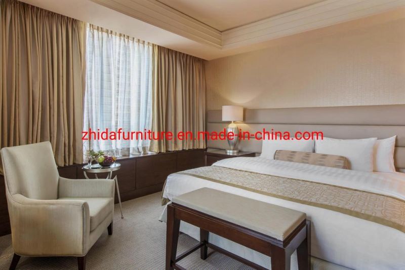 Wholesale Customized Modern Luxury 5 Star Hotel Apartment Villa Furniture Living Room Bedroom Set Fabric King Size Bed