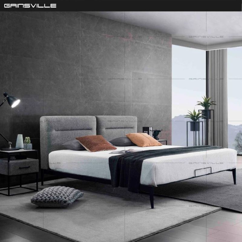 Hot Selling Fabric Bed Sofa Bed Wall Bed King Bed Double Bed Modern Bedroom Furniture Hotel Bed