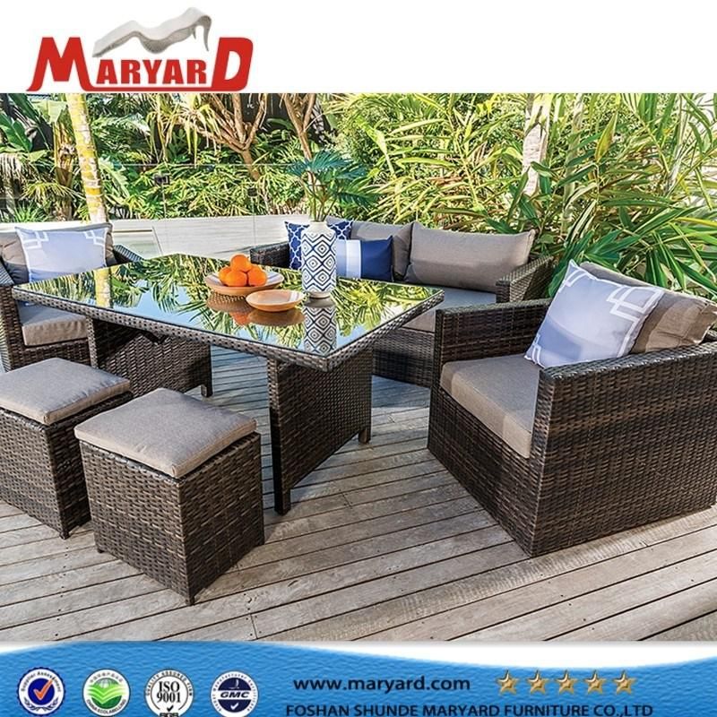 Morden Sofa Set Rattan Outdoor Sectional Rattan Wicker Sofa Set Furniture