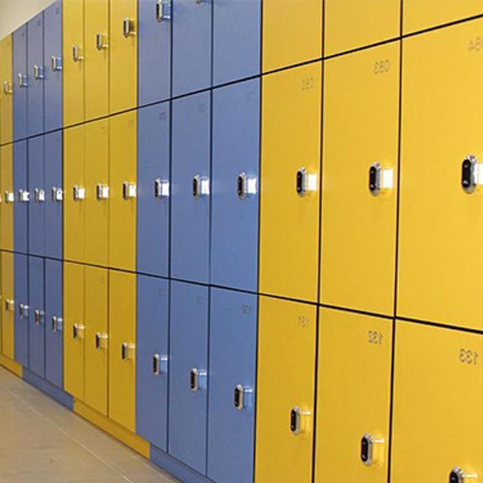 Phenolic Resin Storage Gym 2 Door Locker Cabinet with Shoe Box