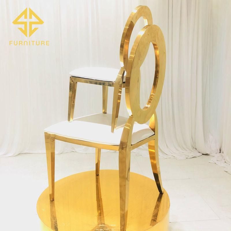 China Factory Wholesale Event Party Wedding Use Dining Furniture Stainless Steel Chair