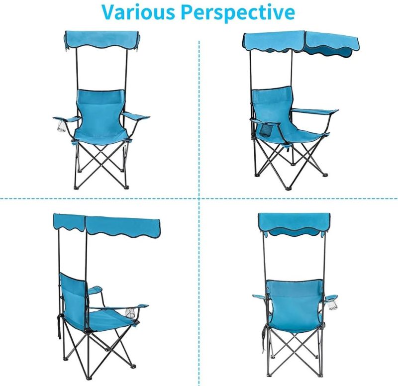 Beach Chair with Sunshade Canopy