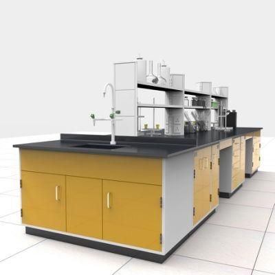 School Steel Lab Bench in Laboratory Furniture, Hospital Steel Hexagonal Lab Bench/