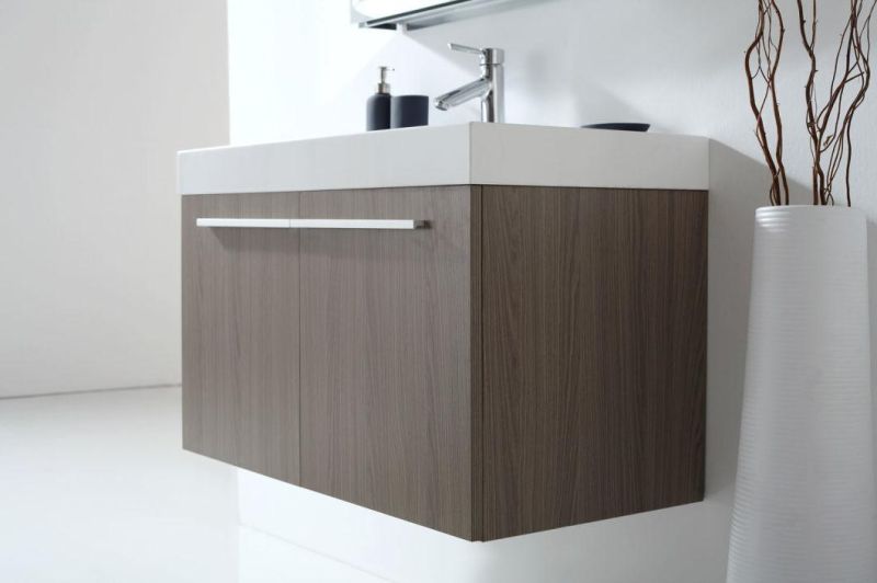 Modern Simple Wall Hanging Solid Wood Bathroom Cabinet