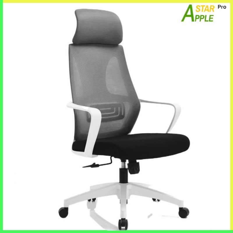 Ergonomic Design Modern Furniture Office Chair with White Nylon Armrest